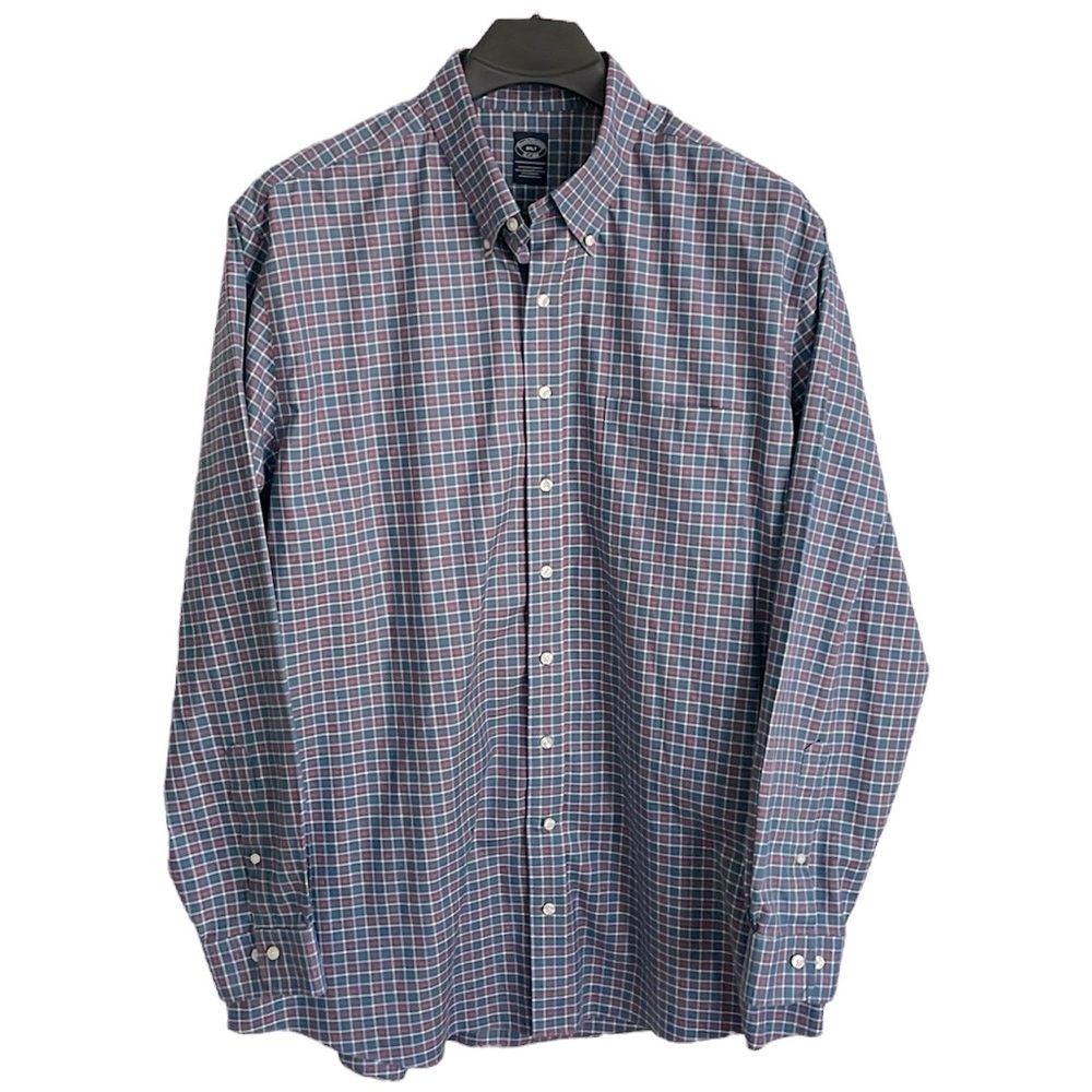 Brooks Brothers men’s Size 3XLT - tall - blue, red, white and green plaid shirt